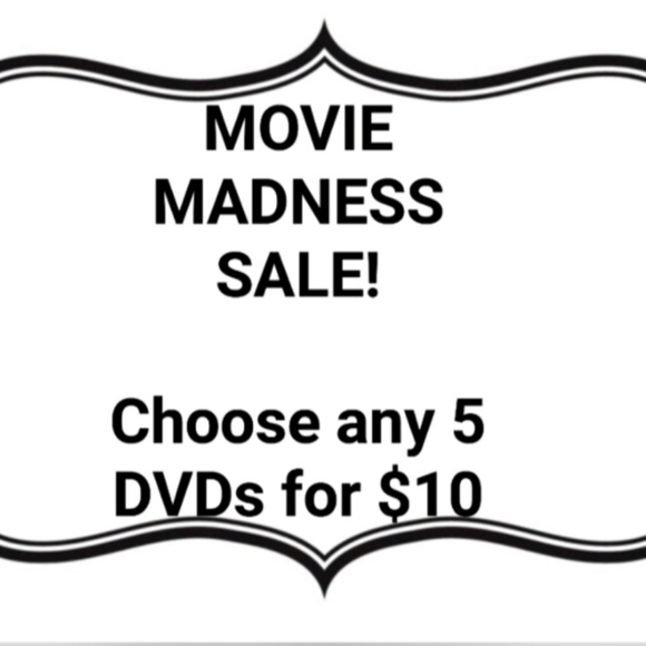 **MOVIE MADNESS SALE!!! 5 DVDs for $10!!! Choose any 5 for $10 - Picture 3 of 3